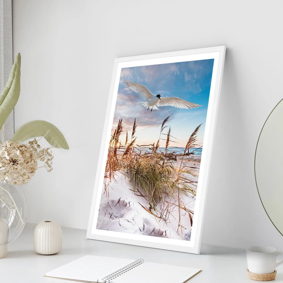 Poster in white frmae - Wind from the Sea - 30x40 cm