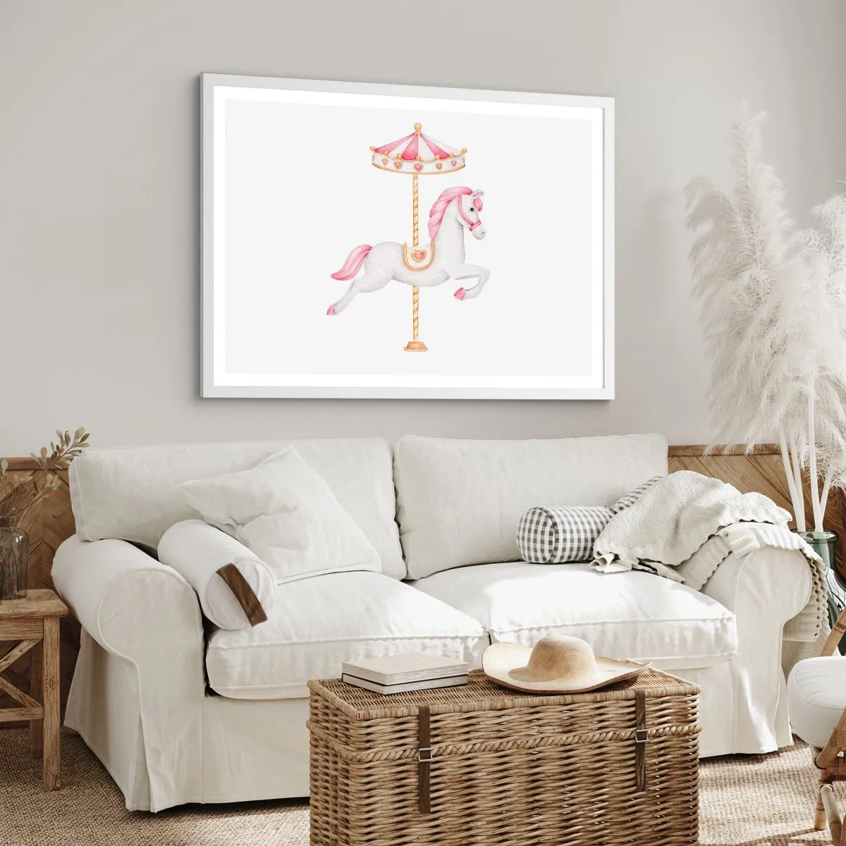 Poster in white frmae - Off the Hoofs - 91x61 cm