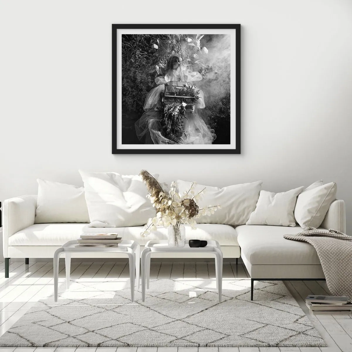 Poster in black frame - Mother Nature - 60x60 cm