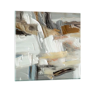 Glass picture - Layers of Colour - 60x60 cm