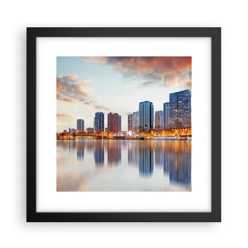 Poster in black frame - Monumental Peace of Paris - 30x30 cm