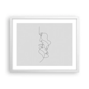 Poster in white frmae - Ardour of Desires - 50x40 cm