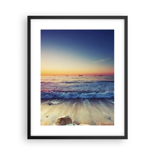 Poster in black frame - What Is behind the Horizon? - 40x50 cm