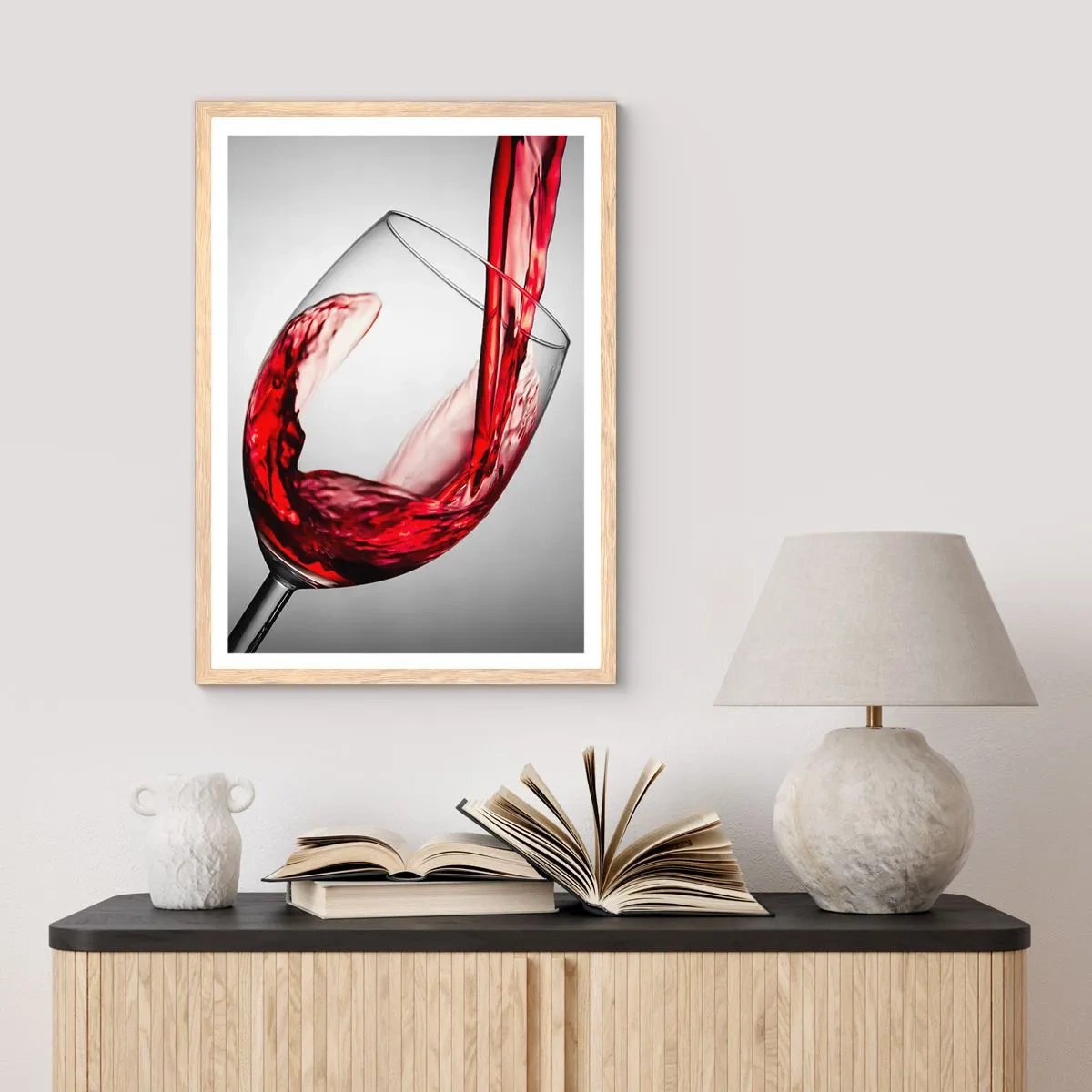 Poster in light oak frame - Colour - Movement - Sound - 70x100 cm