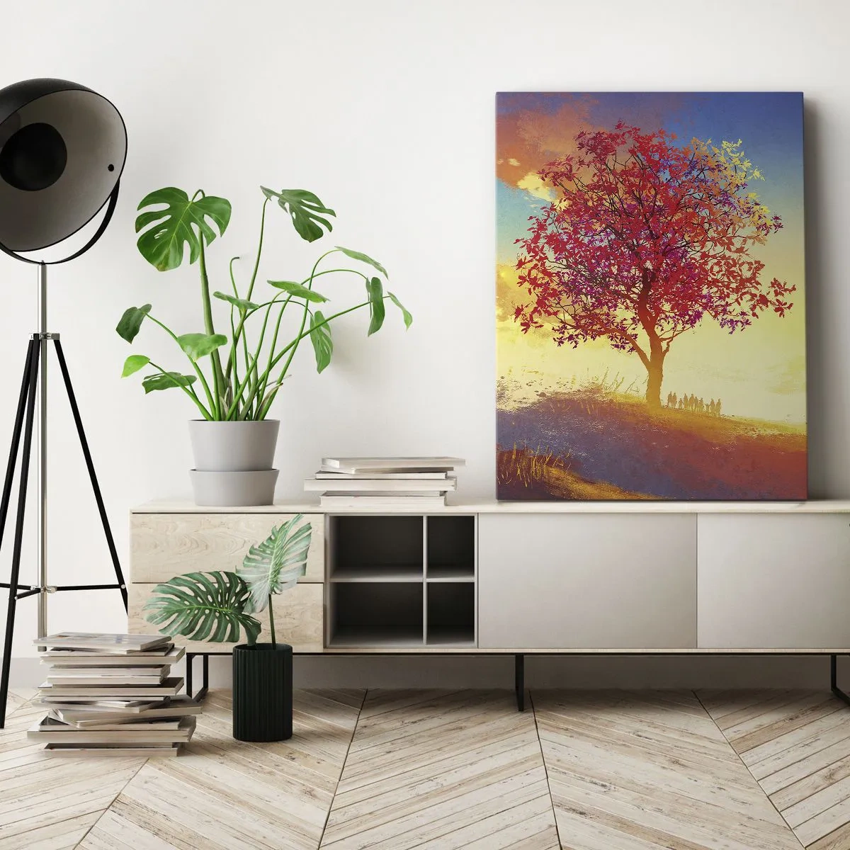 Canvas picture - Pilgrim at Its Goal - 70x100 cm