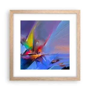 Poster in light oak frame - Flew like s Bird - 30x30 cm
