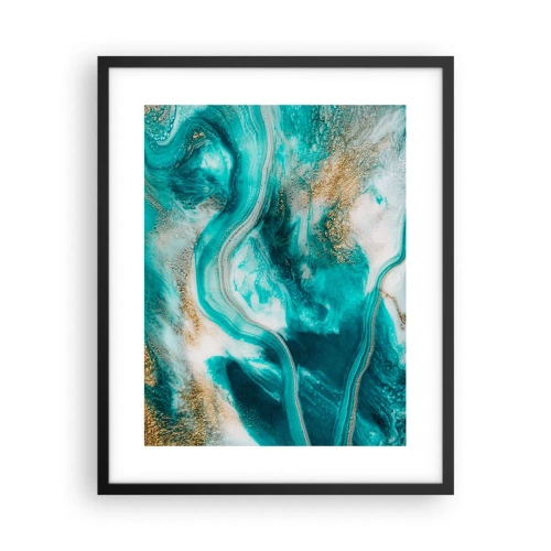 Poster in black frame - River of Gold - 40x50 cm