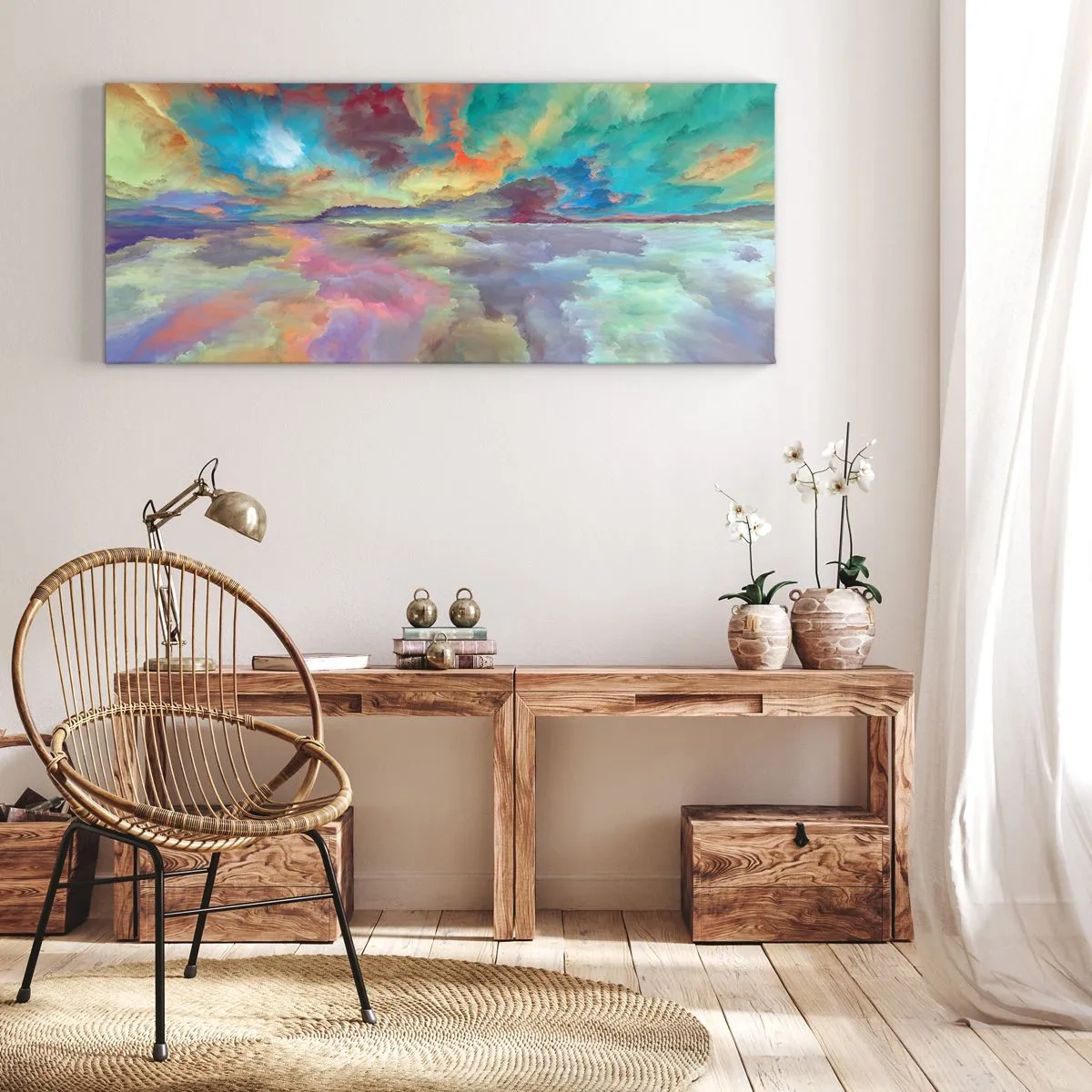 Canvas picture - Two Skies - 120x50 cm
