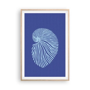 Poster in light oak frame - Birth of a Shell - 61x91 cm