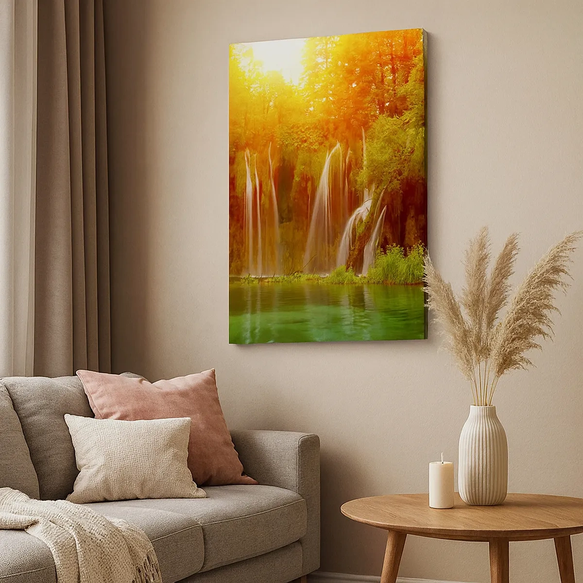 Canvas picture - In the Sun and in the Shade - 50x70 cm