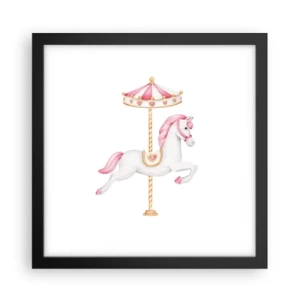 Poster in black frame - Off the Hoofs - 30x30 cm