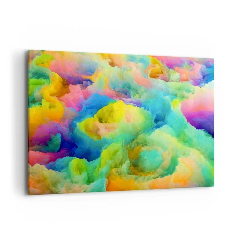 Canvas picture - Rainbow Fluff - 100x70 cm