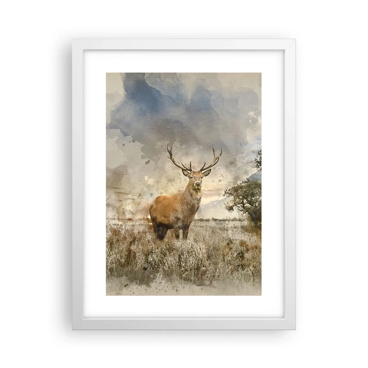 Poster in white frmae - Dignity - Strength - Majesty - 30x40 cm