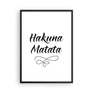 Poster in black frame - Best Advice - 50x70 cm