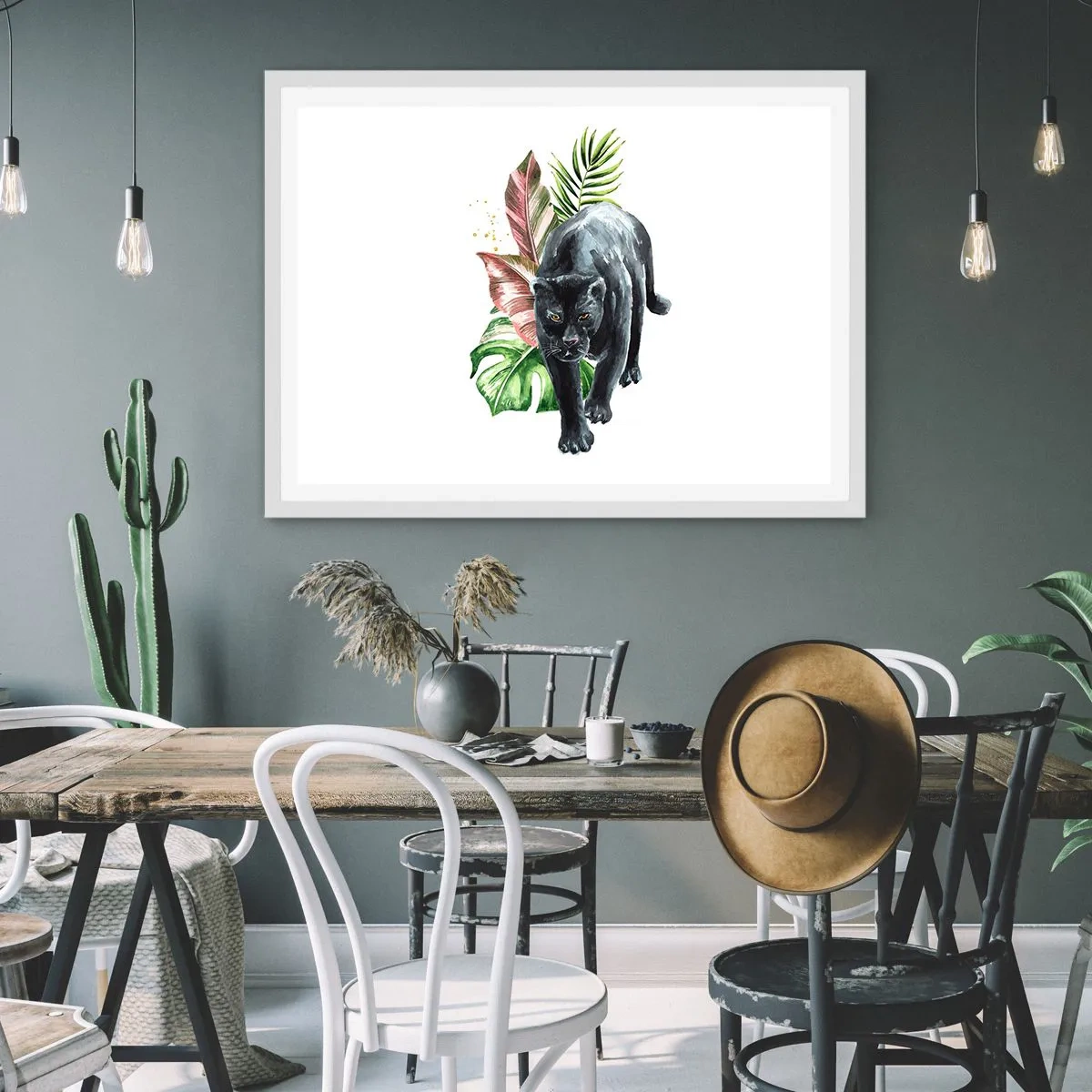 Poster in white frmae - Wilderness of the Heart - 50x40 cm