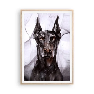 Poster in light oak frame - Born to Nobility - 70x100 cm