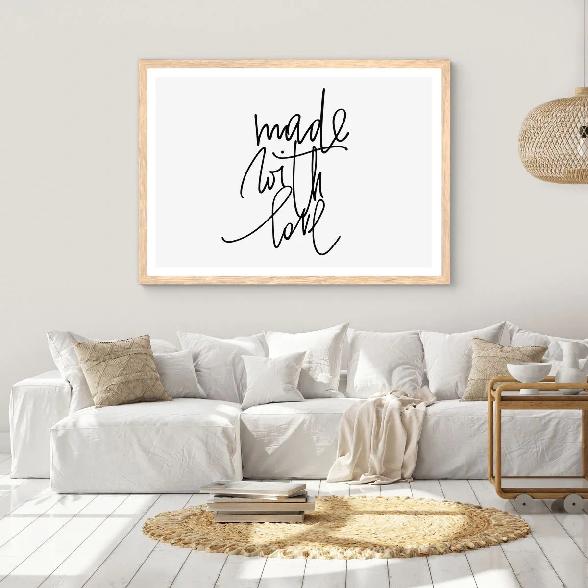 Poster in light oak frame - Best Brand - 70x50 cm