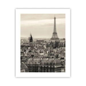 Poster - Over the Roofs of Paris - 40x50 cm