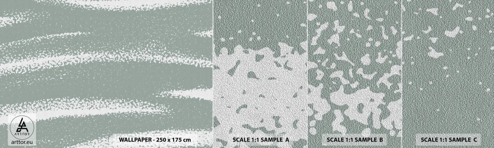 Photo Wallpaper Sample Premium Sand - Abstrcat in Winter Climate - Abstraction, Bright, Minimalism - 100x30 cm