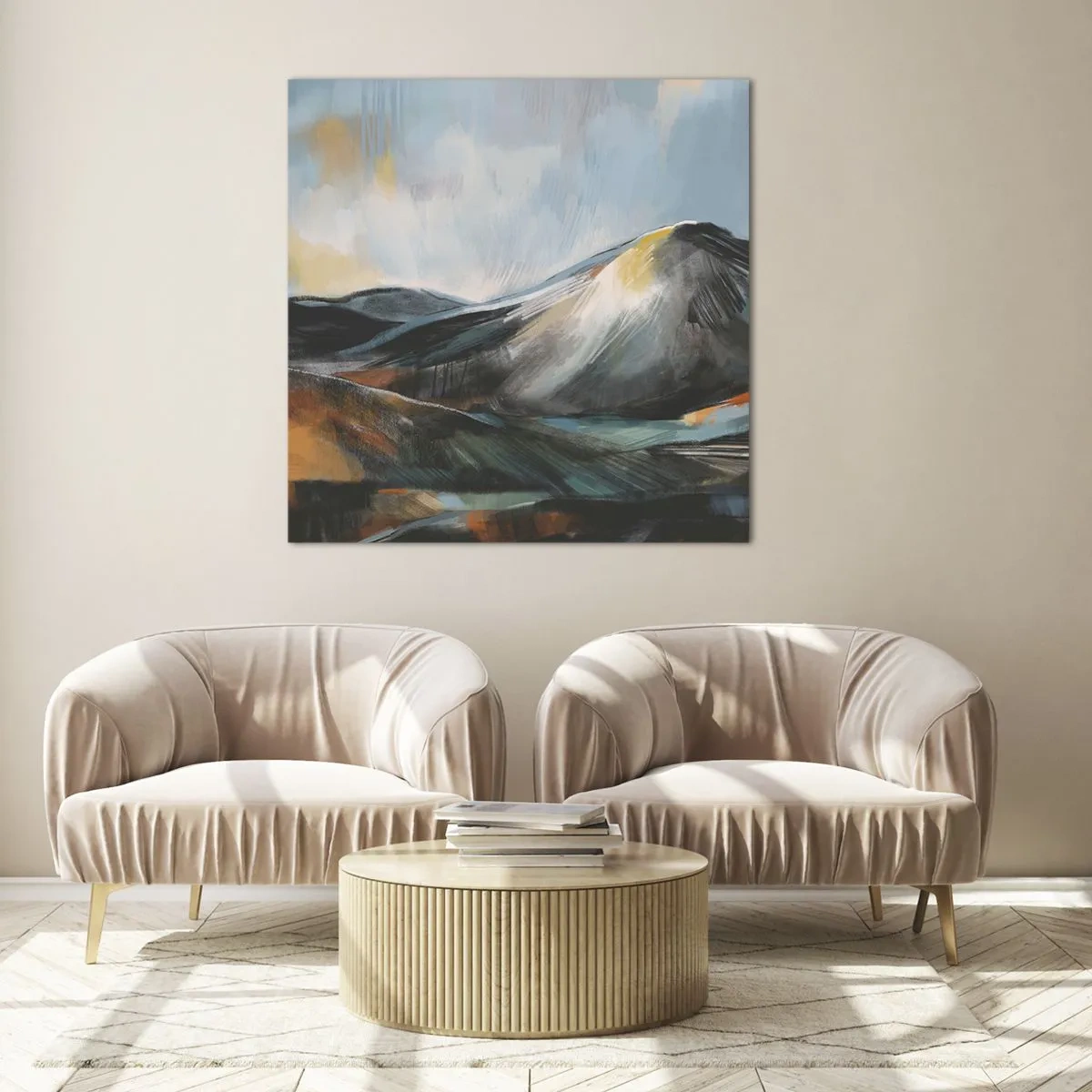 Glass picture - Raw and Beautiful - 60x60 cm