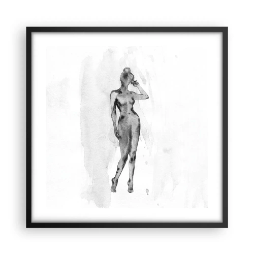 Poster in black frame - Study of Ideal of Feminity - 50x50 cm