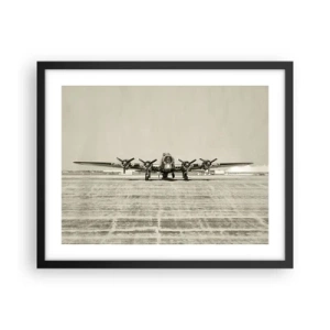 Poster in black frame - Ready as Always - 50x40 cm