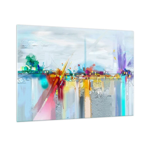 Glass picture - Bridge of Joy over the River of Life - 100x70 cm