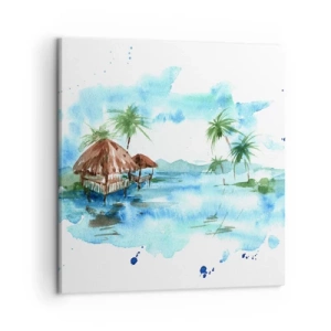 Canvas picture - Somewhere in the Pacific - 50x50 cm