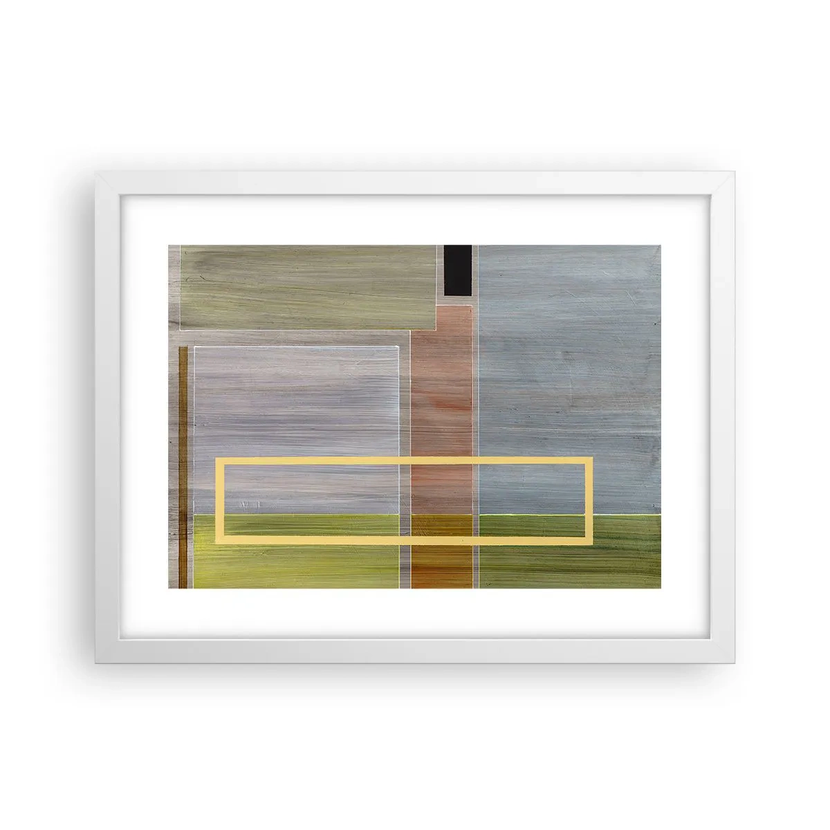 Poster in white frmae - Straight and Calm - 40x30 cm