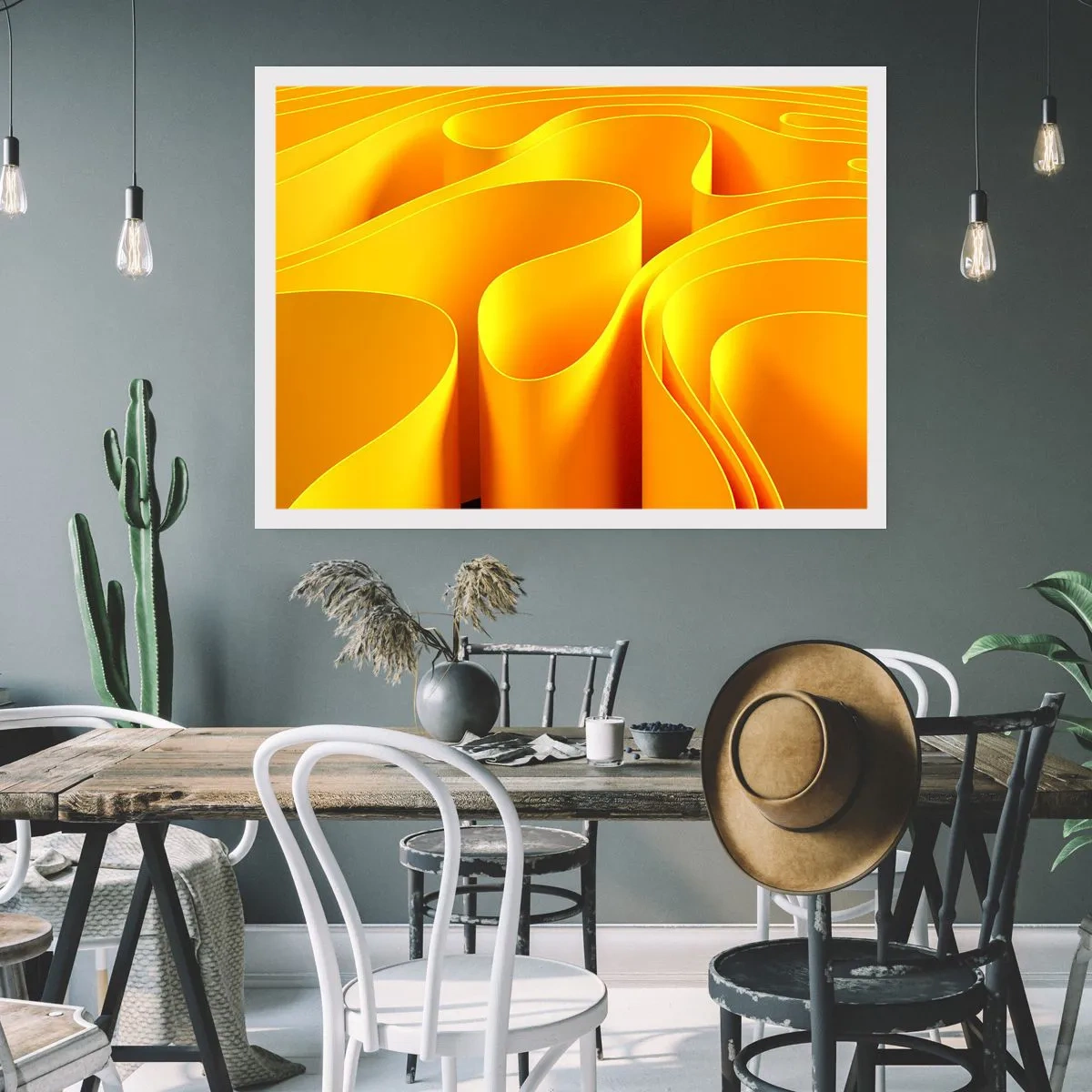 Poster - Like Waves of the Sun - 100x70 cm