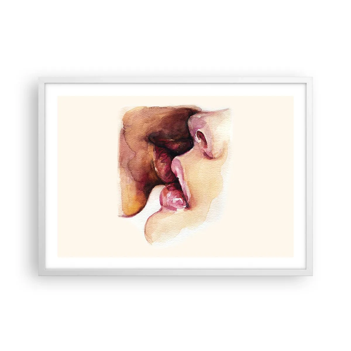 Poster in white frmae - Like Night and Day, Earth and Heaven - 70x50 cm