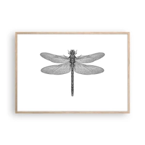Poster in light oak frame - Precision of Nature - 100x70 cm