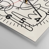 Clock face with numbers