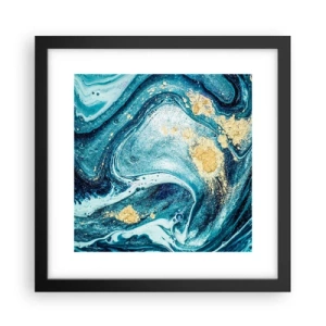 Poster in black frame - Blue Whirl - 30x30 cm