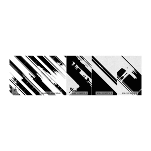 Photo Wallpaper Sample Premium Canvas - Intensive and Dynamic Composition - Vector, Minimalism, Modern - 100x30 cm