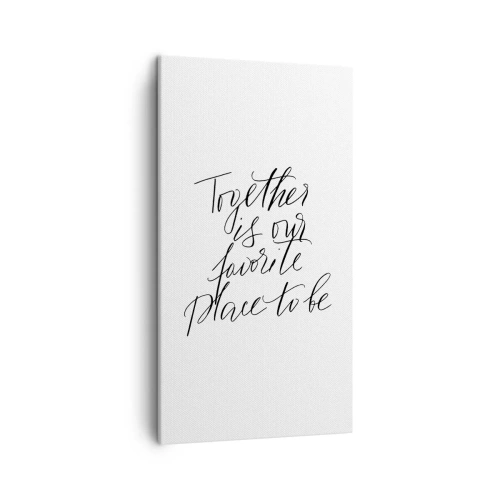 Canvas picture - Do You Also Feel This? - 45x80 cm