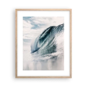 Poster in light oak frame - Water Summit - 40x50 cm