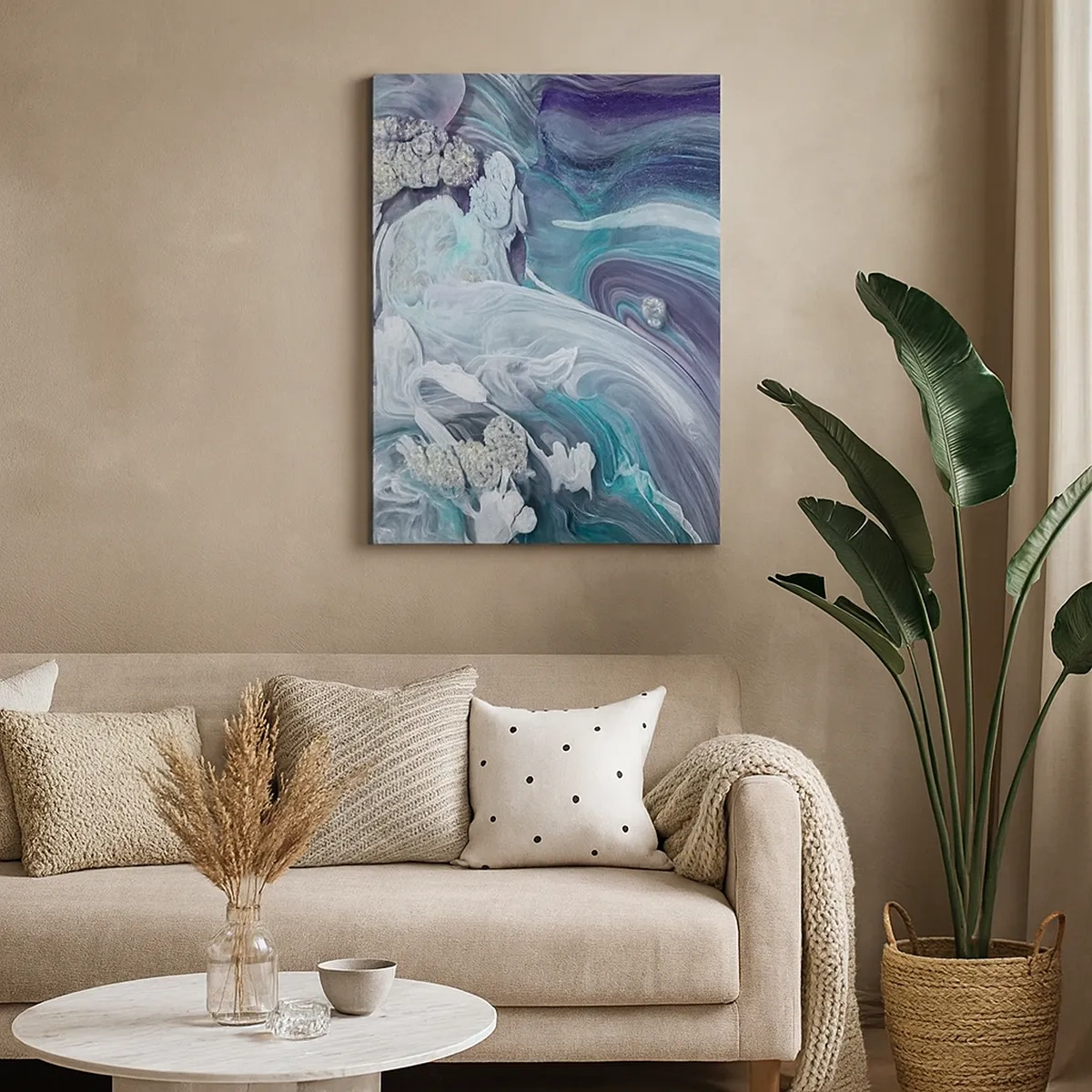 Canvas picture - Currents of Blue - 50x70 cm