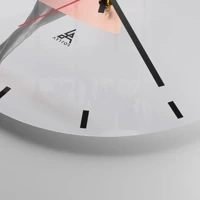 Clock face with lines