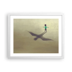 Poster in white frmae - Hero of the Future - 50x40 cm