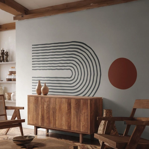 Self-Adhesive Photo Wallpaper Deluxe Sticker - Magnetism of Shapes and Colours - Abstraction, Graphics, Modern Pattern - 150x105 cm