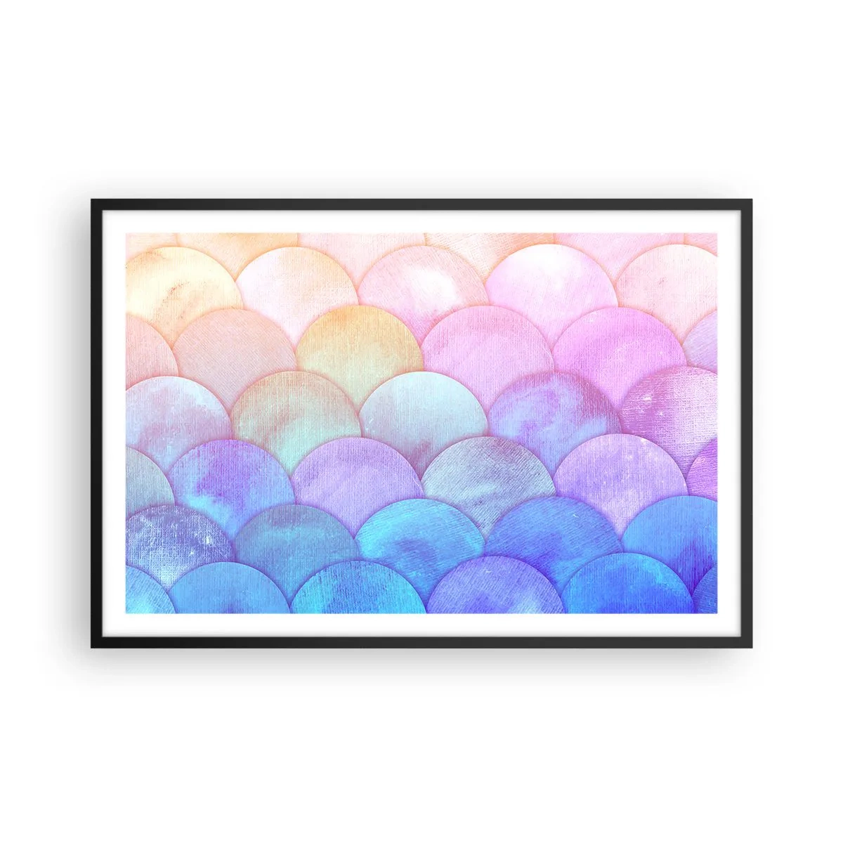 Poster in black frame - Pearl Scale - 91x61 cm