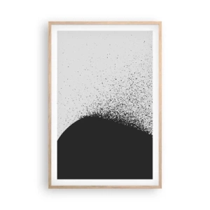 Poster in light oak frame - Movement of Particles - 61x91 cm