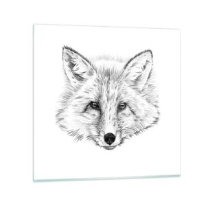 Glass picture - Foxy Look - 70x70 cm