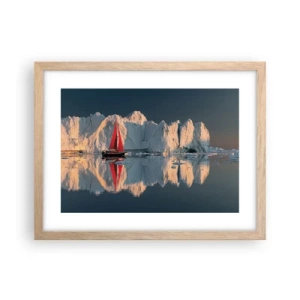 Poster in light oak frame - On the Edge of the World - 40x30 cm