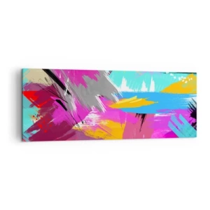 Canvas picture - One More Stroke - 140x50 cm