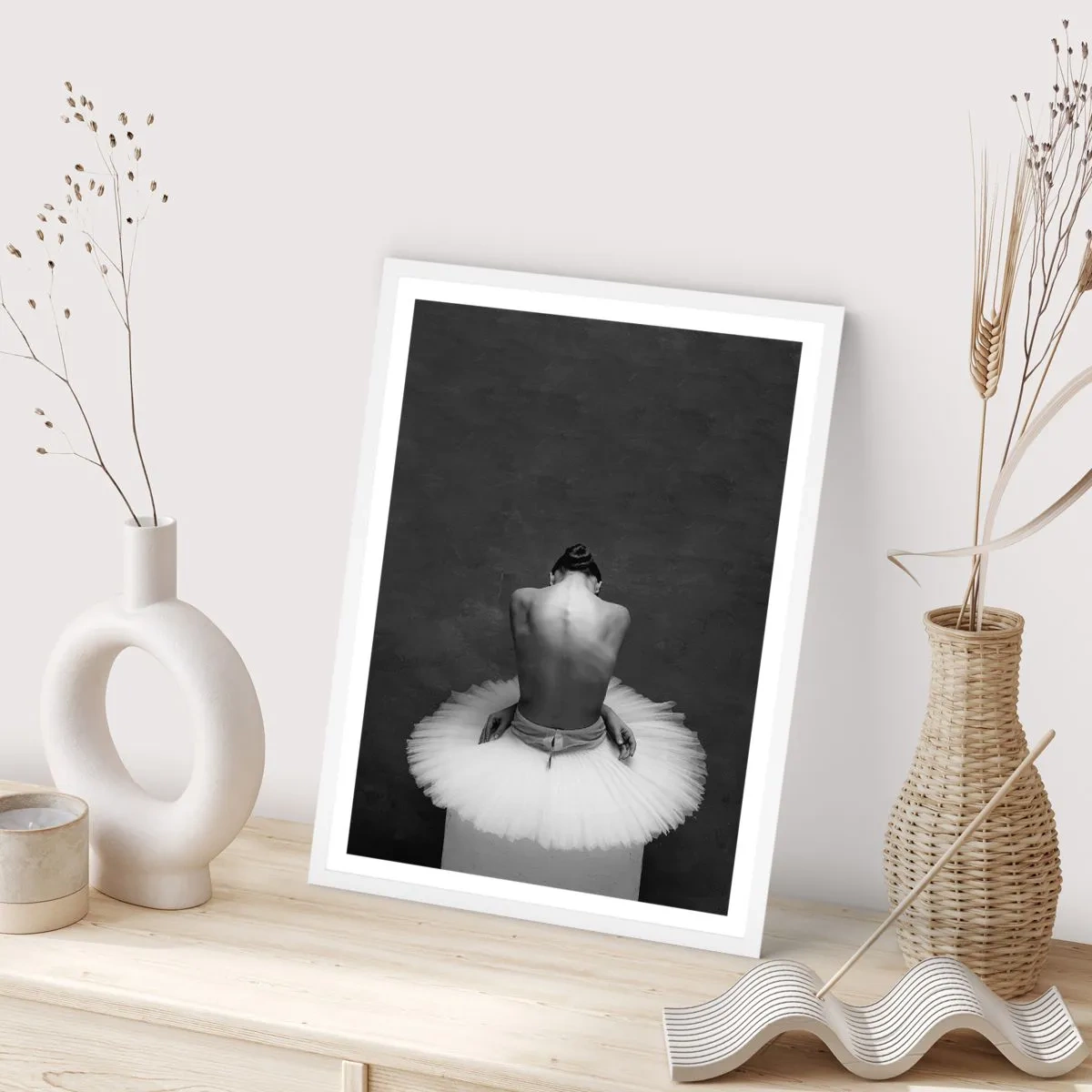 Poster in white frmae - It Is Blossoming - 40x50 cm