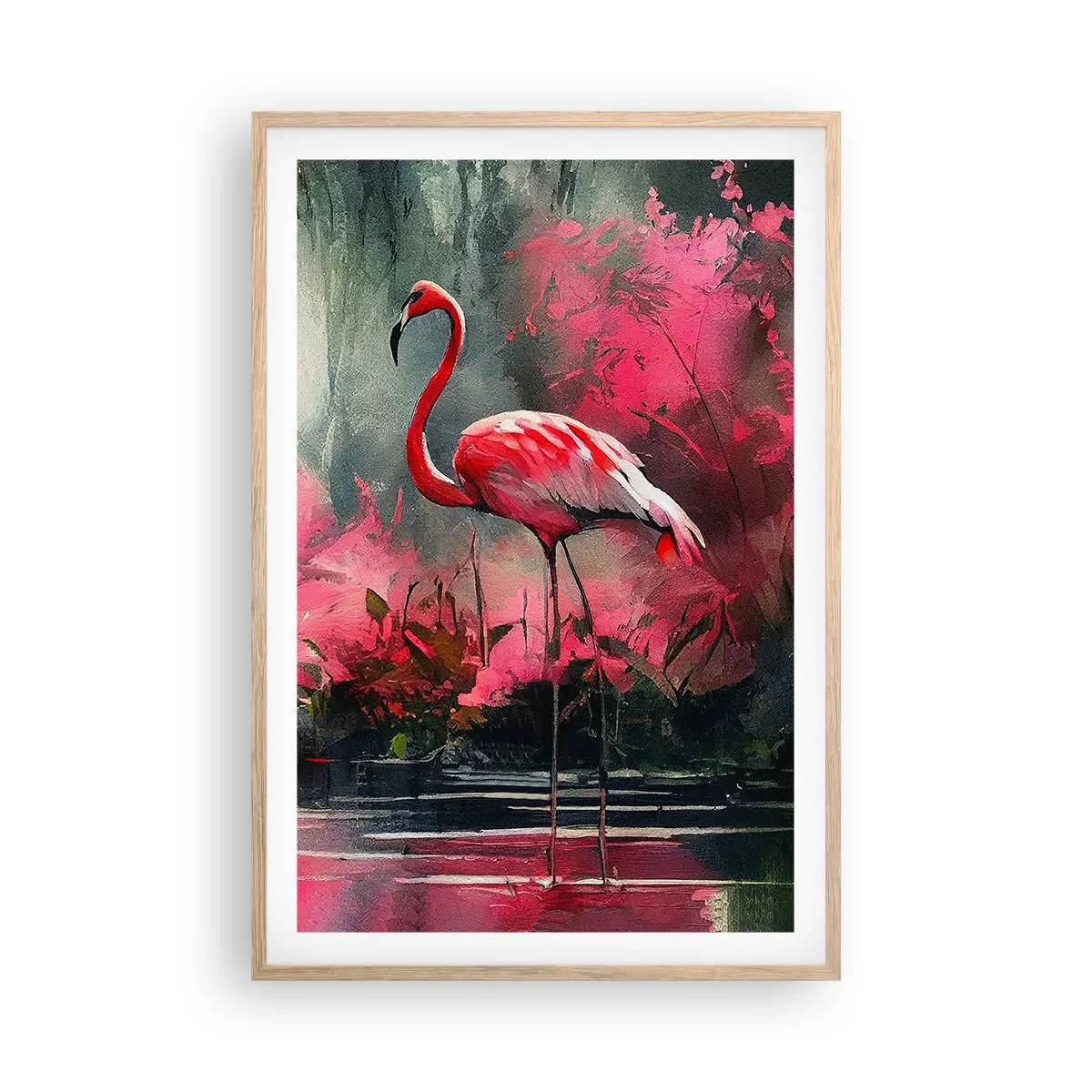 Poster in light oak frame - Class of Natural Charm - 61x91 cm