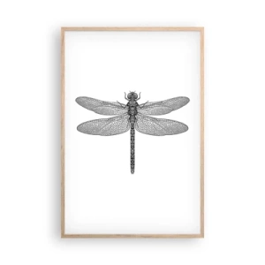 Poster in light oak frame - Precision of Nature - 61x91 cm