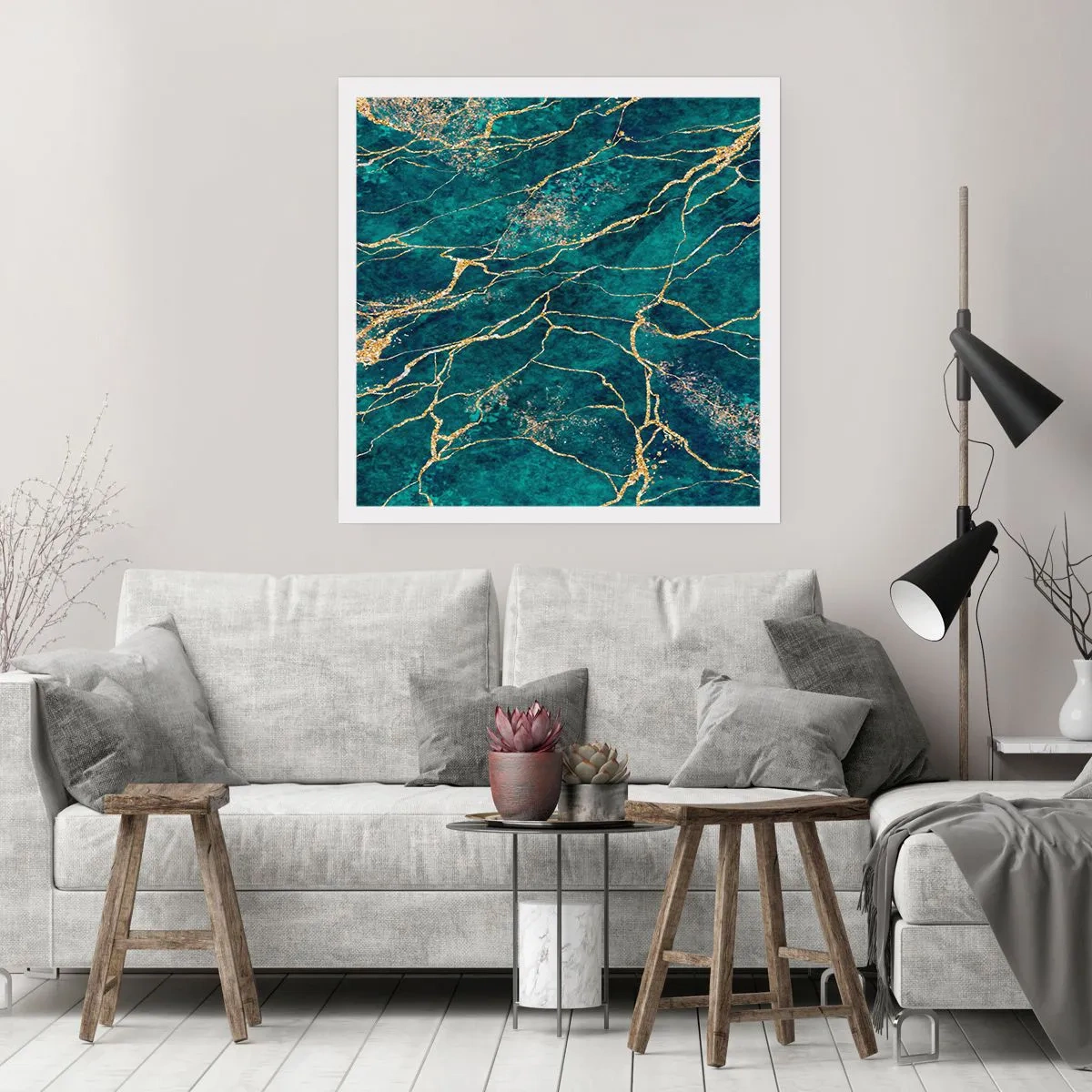 Poster - Gold Vein - 60x60 cm